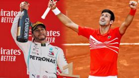 Lewis Hamilton y Novak Djokovic