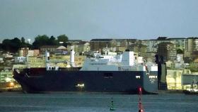 Barco saudí, bloqueado para cargar carga de armas en Francia, llega a puerto español