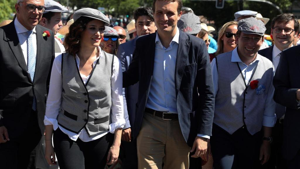 Ayuso, Casado y Almeida, en San Isidro