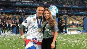 Keylor Navas y su mujer. Foto: Instagram