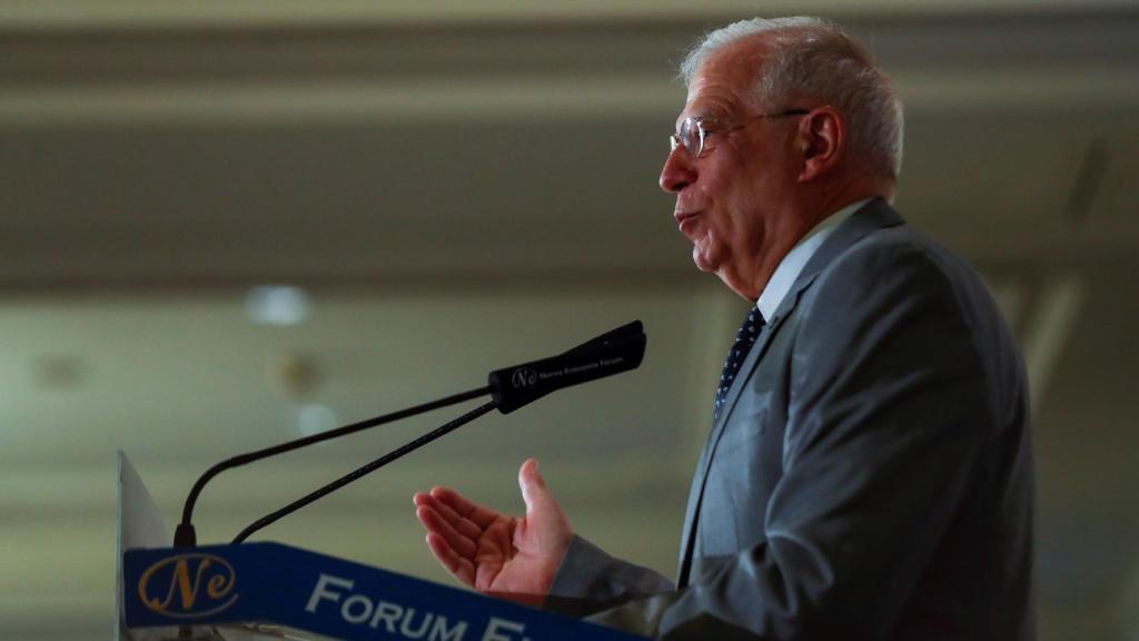 Borrell en un acto de campaña.