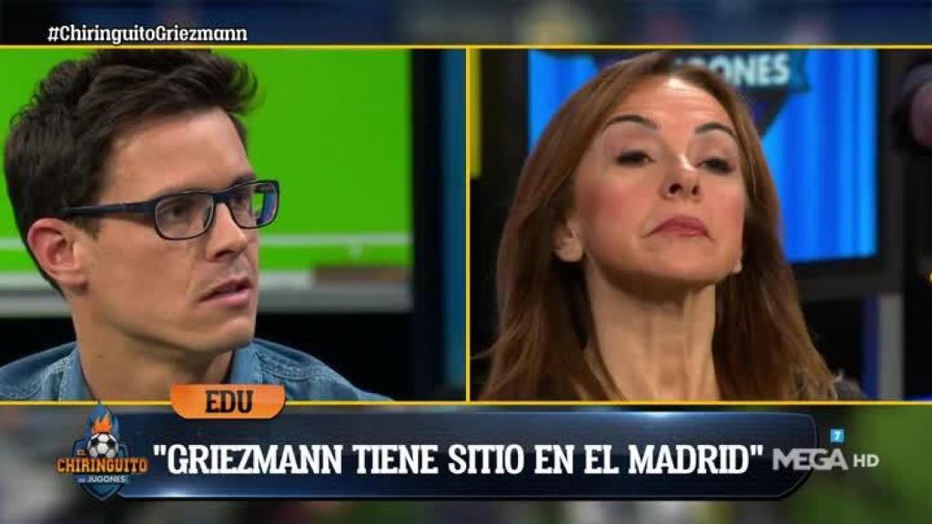 Edu Aguirre, en El Chiringuito. Foto: Twitter. (@elchiringuitotv)