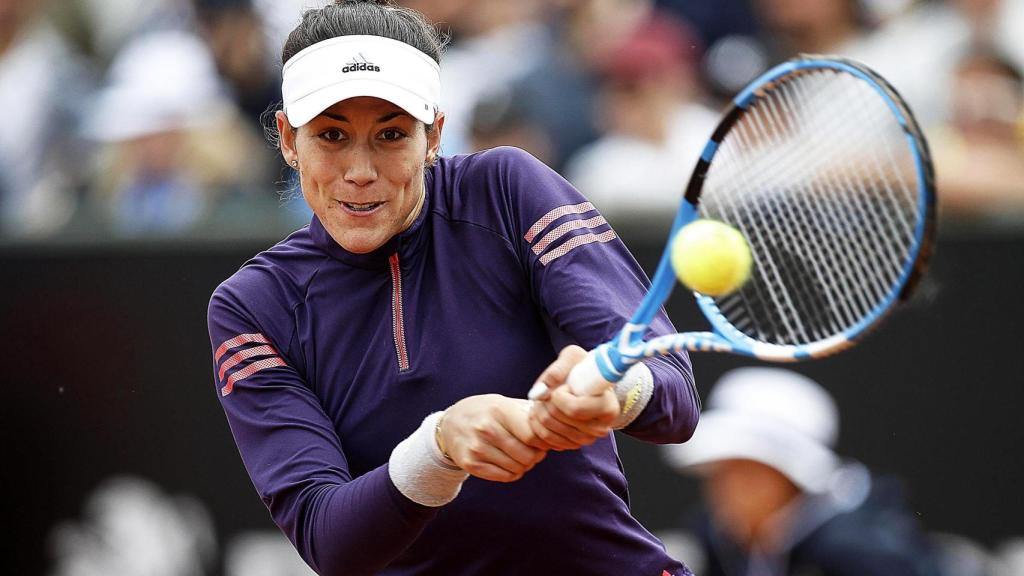 Muguruza, durante el torneo en Roma