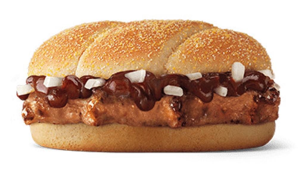 Vuelve el McRib (BBQRib), la hamburguesa de McDonald´s que aparece y desaparece