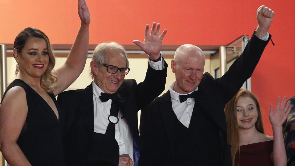 Ken Loach y Paul Laverty en Cannes.