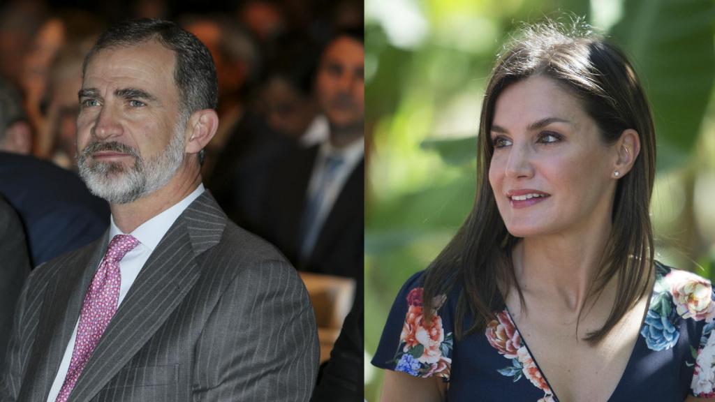 El rey Felipe en Madrid y la Reina en República Dominicana en su 14 aniversario de casados.