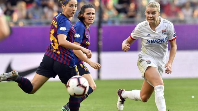 Vicky Losada y Pereira, en un momento del partido