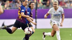 Vicky Losada y Pereira, en un momento del partido