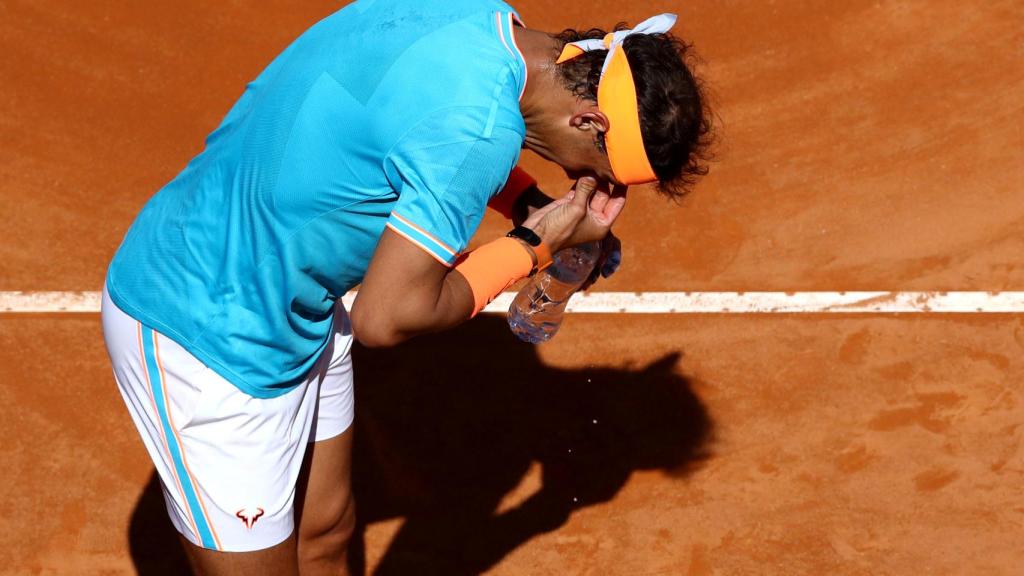 Nadal, durante un partido en Roma.