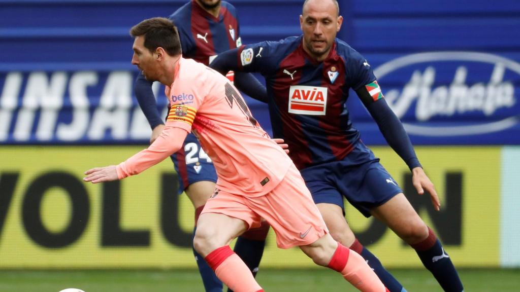 Messi, en un momento del partido