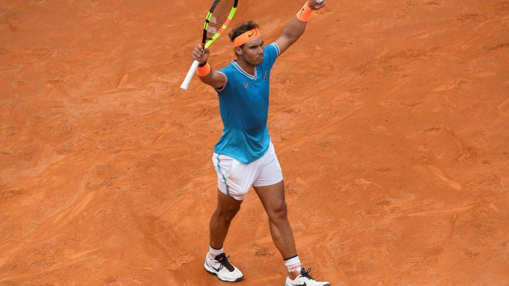 Nadal, durante la final de Roma.