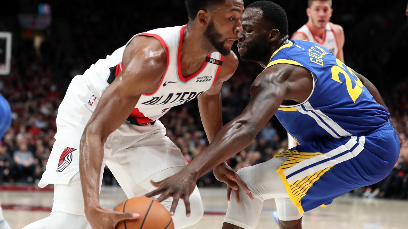 Draymond Green, en el Portland Trail Blazers- Golden State Warriors de la NBA