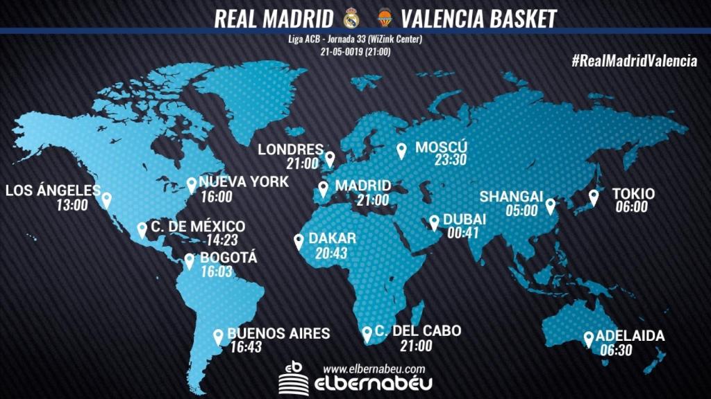 Horario Real Madrid-Valencia Basket