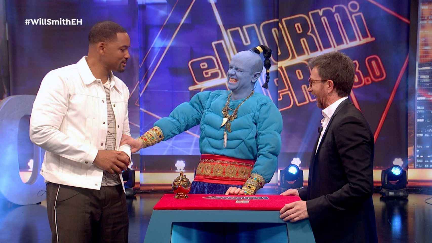 Will Smith se viste de Aladdin para cumplir un deseo de Pablo Motos