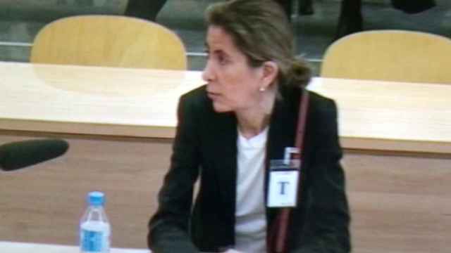 La exdirectora de riesgos de Bankia María Jesús de Jaén Beltrá durante su declaración.