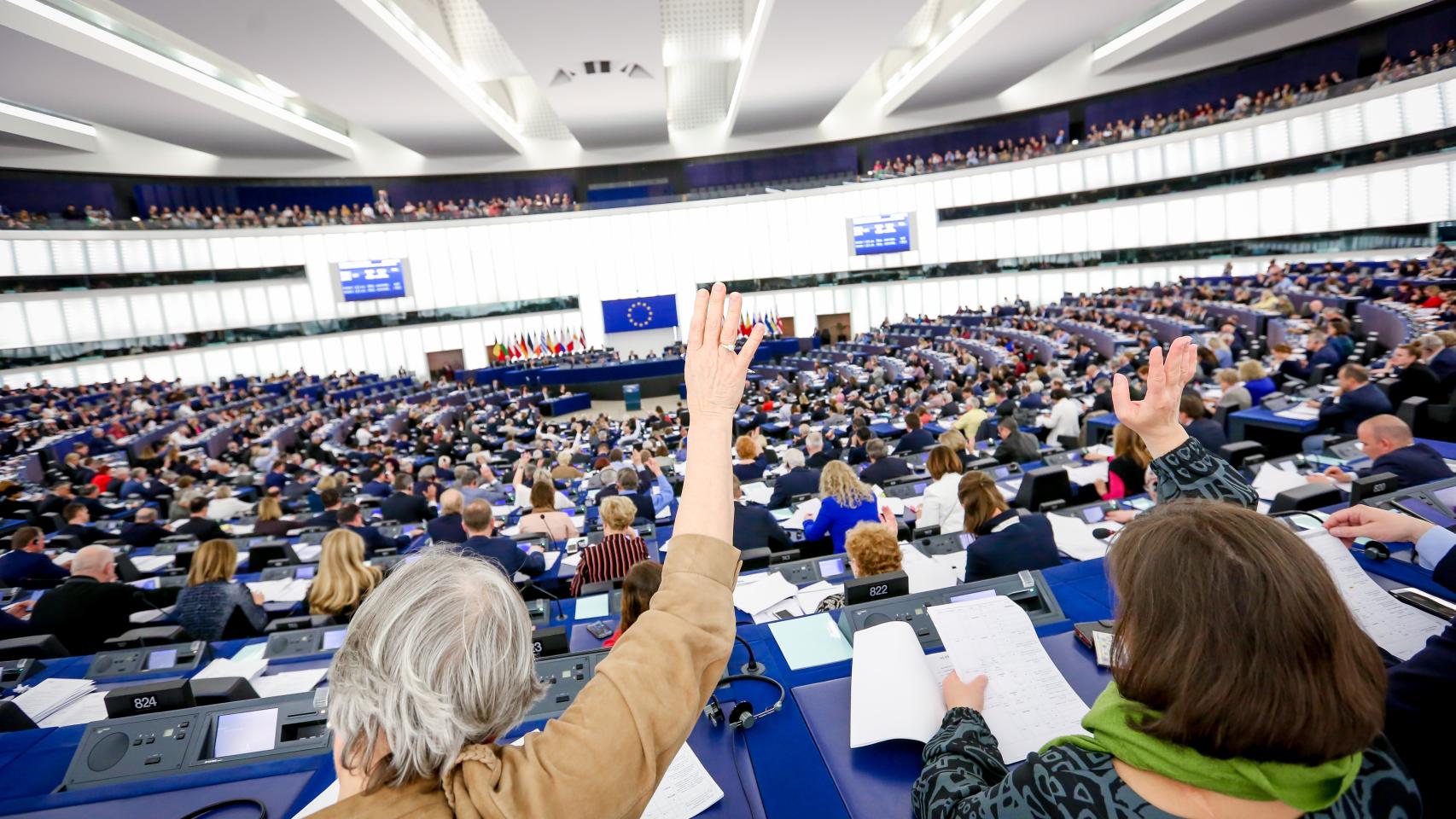 El hemiciclo de Estrasburgo, durante una votación