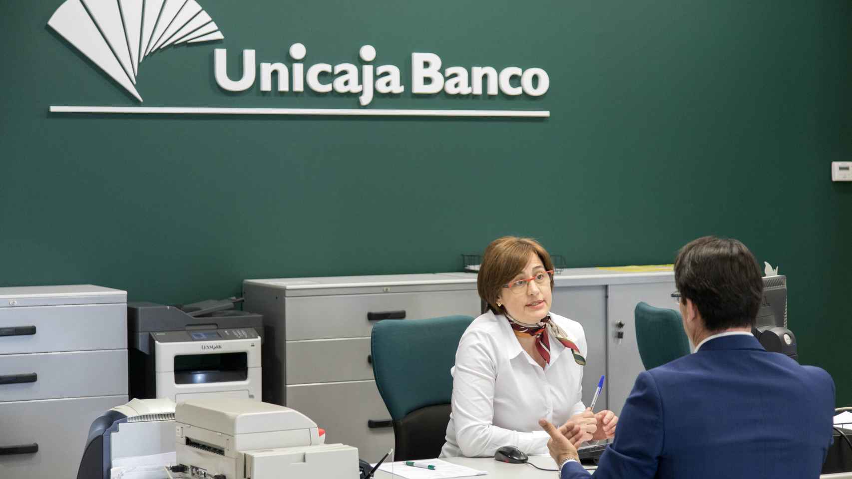 Una oficina de Unicaja Banco.