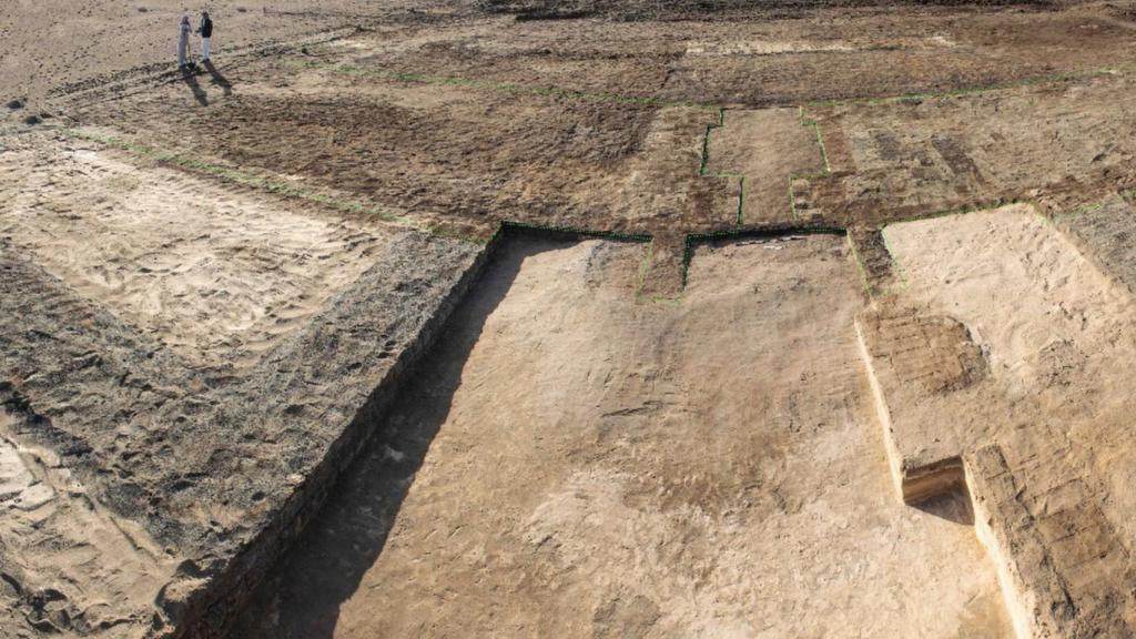 Fotografía del lugar en el que se ha realizado la excavación.