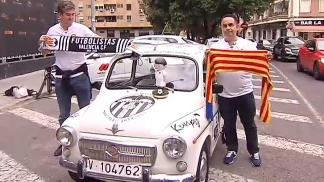 Santi y Nacho viajarán a Sevilla desde Valencia en 600 para ver la Copa del Rey