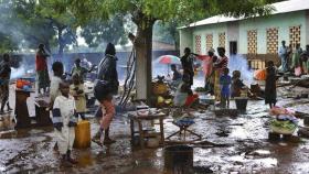 Refugiados de la ciudad de Bouca en República Centroafricana.