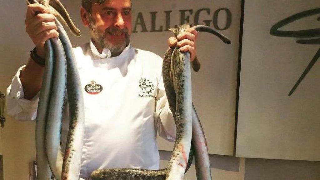 Pablo Gallego en su restaurante homónimo