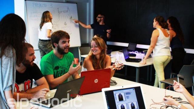 Una clase de la Universidad Politécnica de Valencia