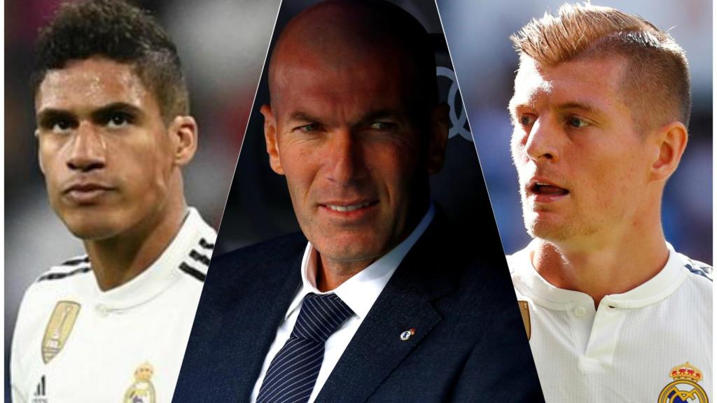 Varane, Zidane y Kroos