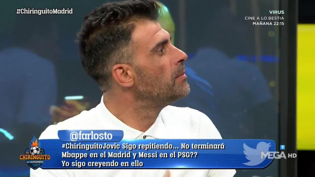 Óscar Pereiro, en El Chiringuito