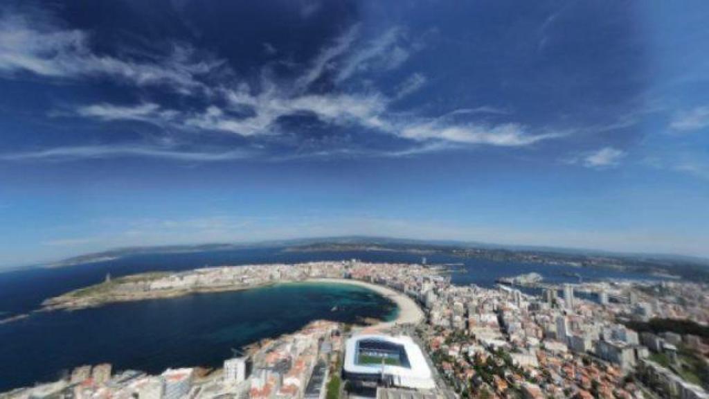 Vista aérea de A Coruña