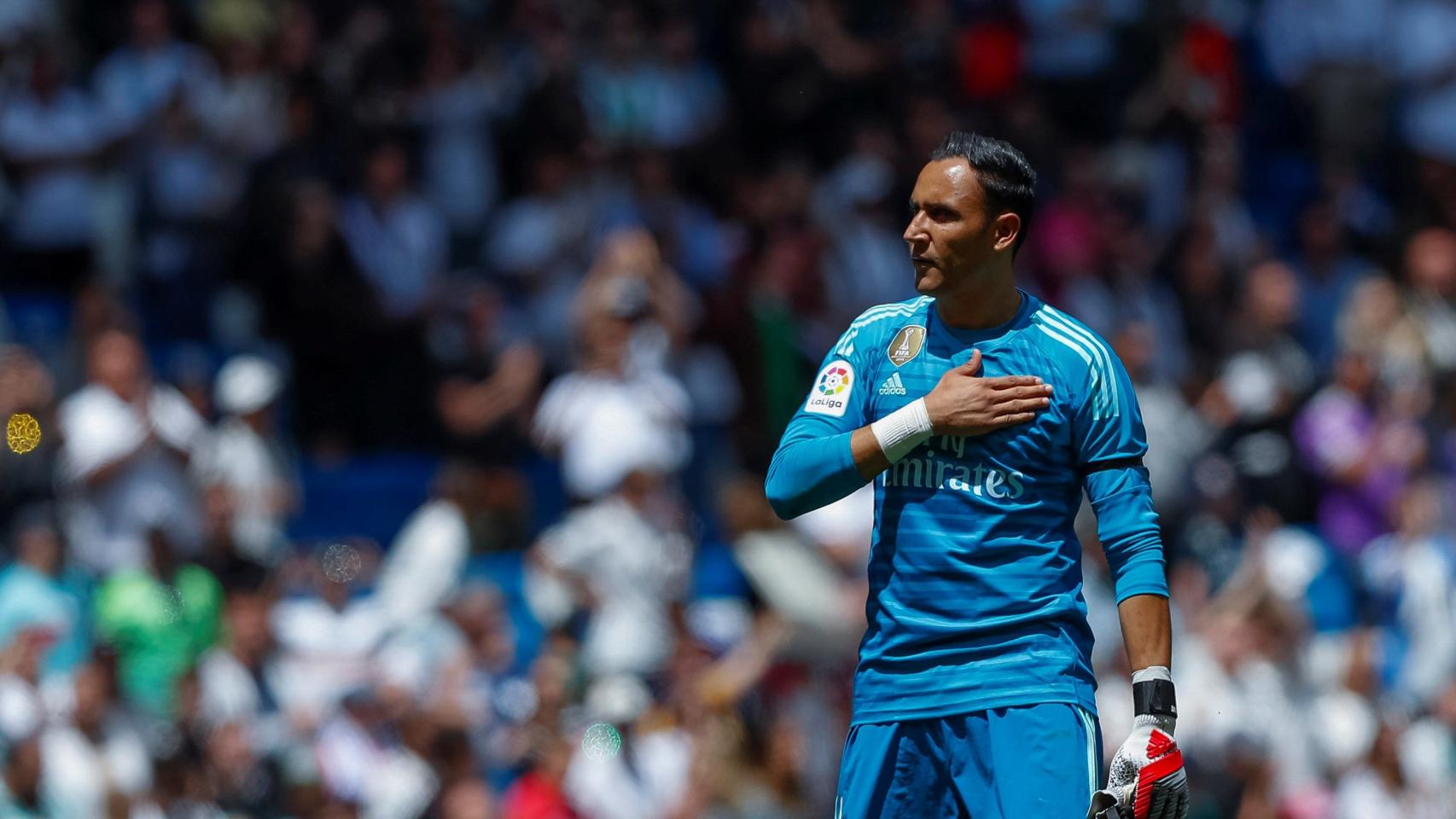 Keylor Navas, en el último partido de Liga del Madrid