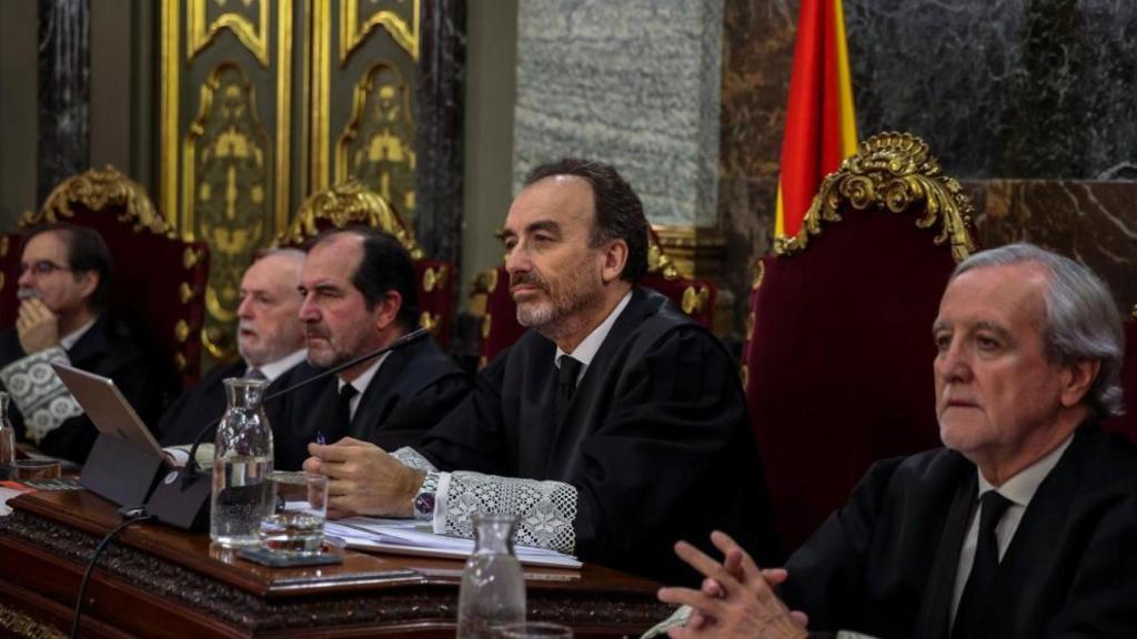 La Sala Penal, en una sesión del juicio al 'procés'./