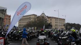 Concentración de motos en Riazor