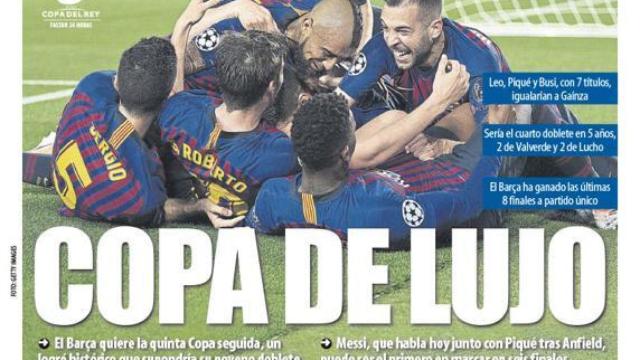 La portada del diario Mundo Deportivo (24/05/2019)