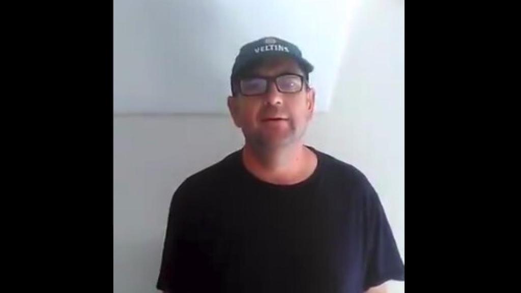 Raúl Nogales en el vídeo que se ha hecho viral en las redes