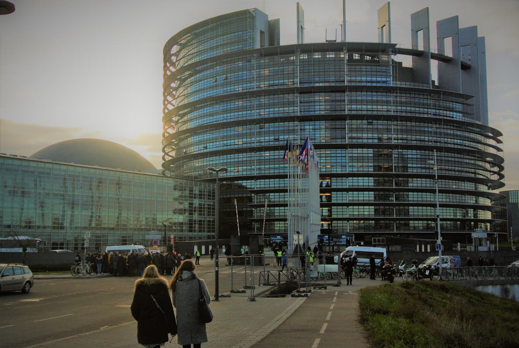 Sede del Parlamento Europeo en Estrasburgo (Francia).