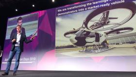 Eduardo Domínguez, durante las jornadas de innovación de Airbus.