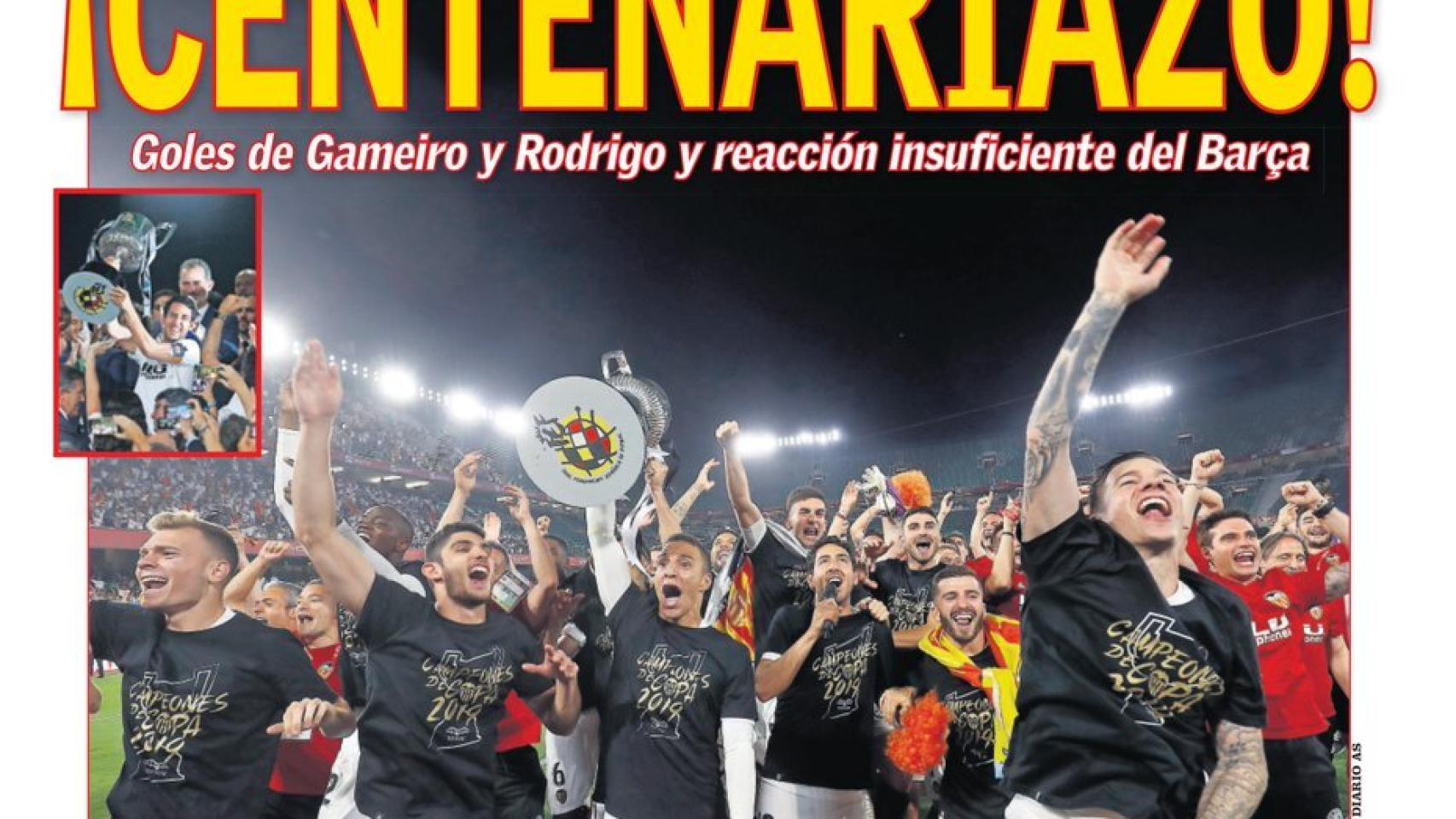 La portada del diario AS (26/05/2019)