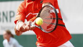 Djokovic durante su partido ante Hubert Hurkacz