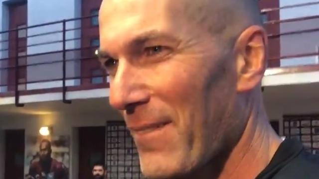 Zinedine Zidane, ante la prensa