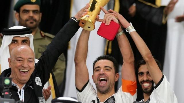 Xavi,  en un partido junto al Al Sadd. Foto: Twitter (@AlsaddSC)