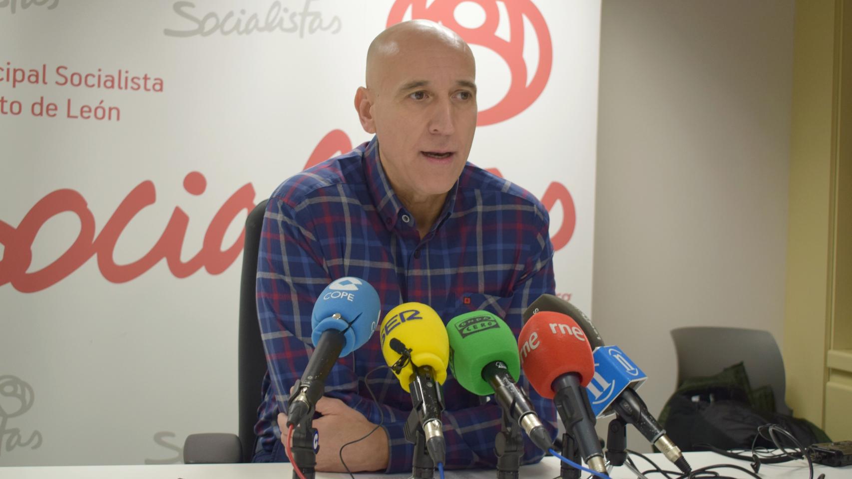 José Antonio Diez, candidato del PSOE a la alcaldía de León.