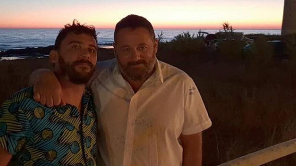 El actor y el jugador de rugby en uno de sus viajes a Cádiz.