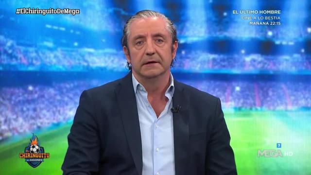 Josep Pedrerol, en El Chiringuito. Foto: Twitter. (@elchiringuitotv)