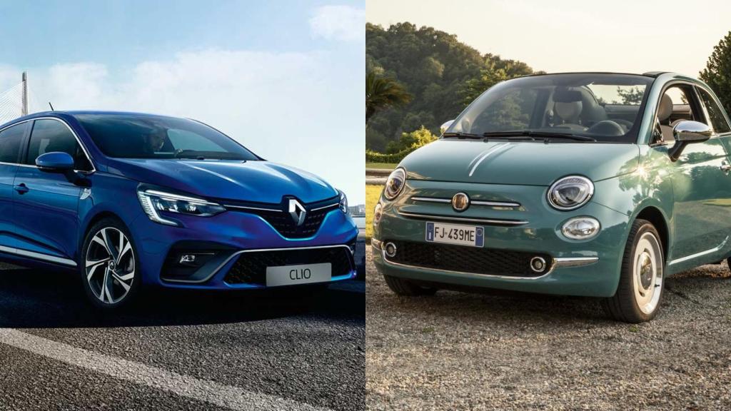 Renault Clio y Fiat 500, los modelos más icónicos de ambas marcas