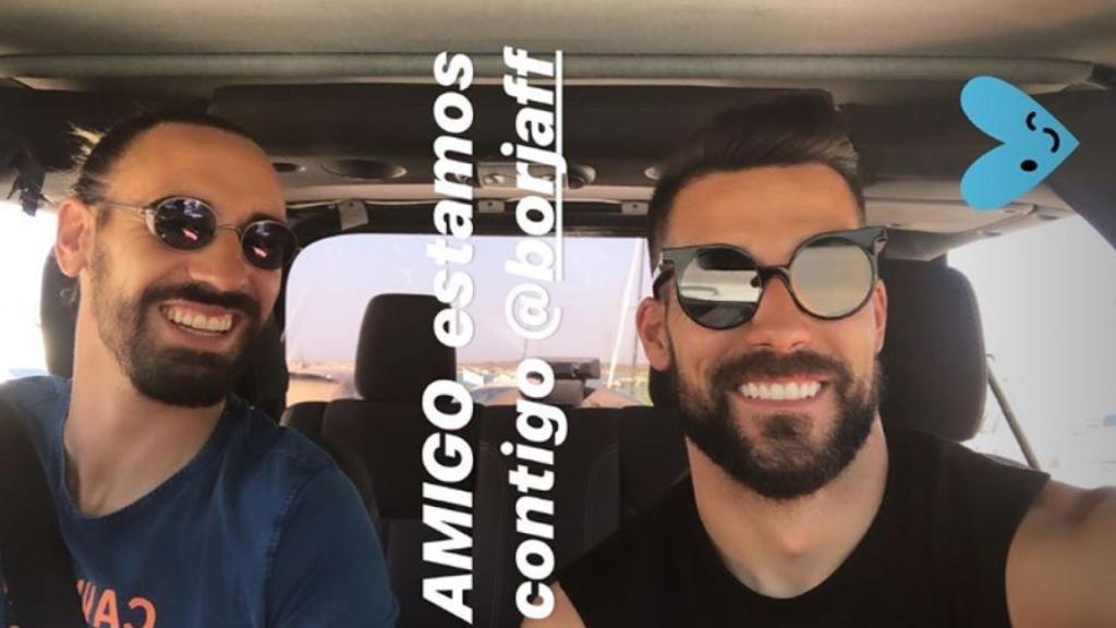 Moyá y Borja Fernández. Foto: Instagram: (@m_a_moya)