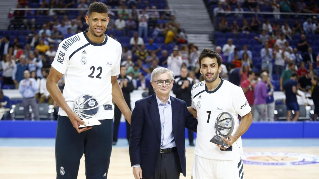 Facundo Campazzo y Edy Tavares