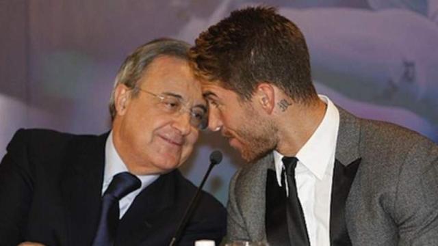 Florentino Pérez y Sergio Ramos