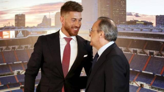 Sergio Ramos y Florentino Pérez