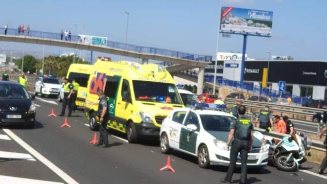 Carretera donde se ha producido el accidente motal