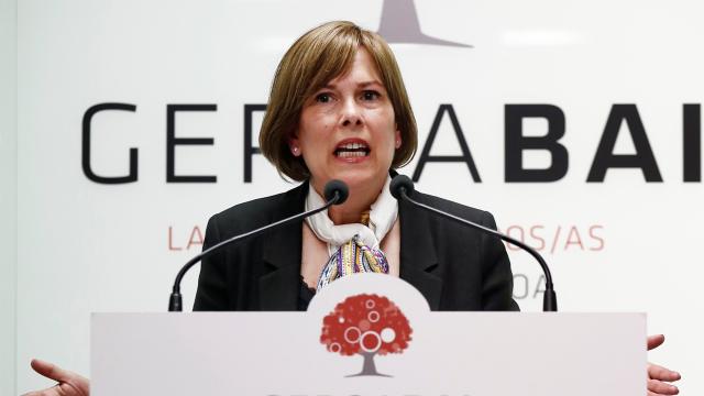 La presidenta del Gobierno de Navarra en funciones, Uxue Barkos.